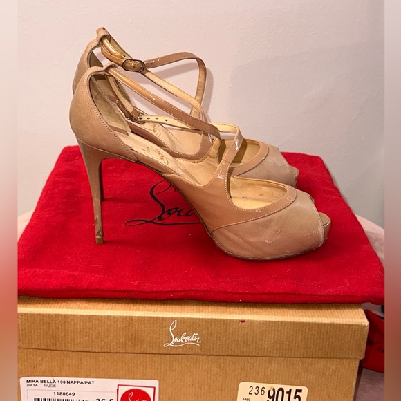 Christian Louboutin Mira Bella Hidden platform sandal, nude item # 5324688 - Picture 3 of 12